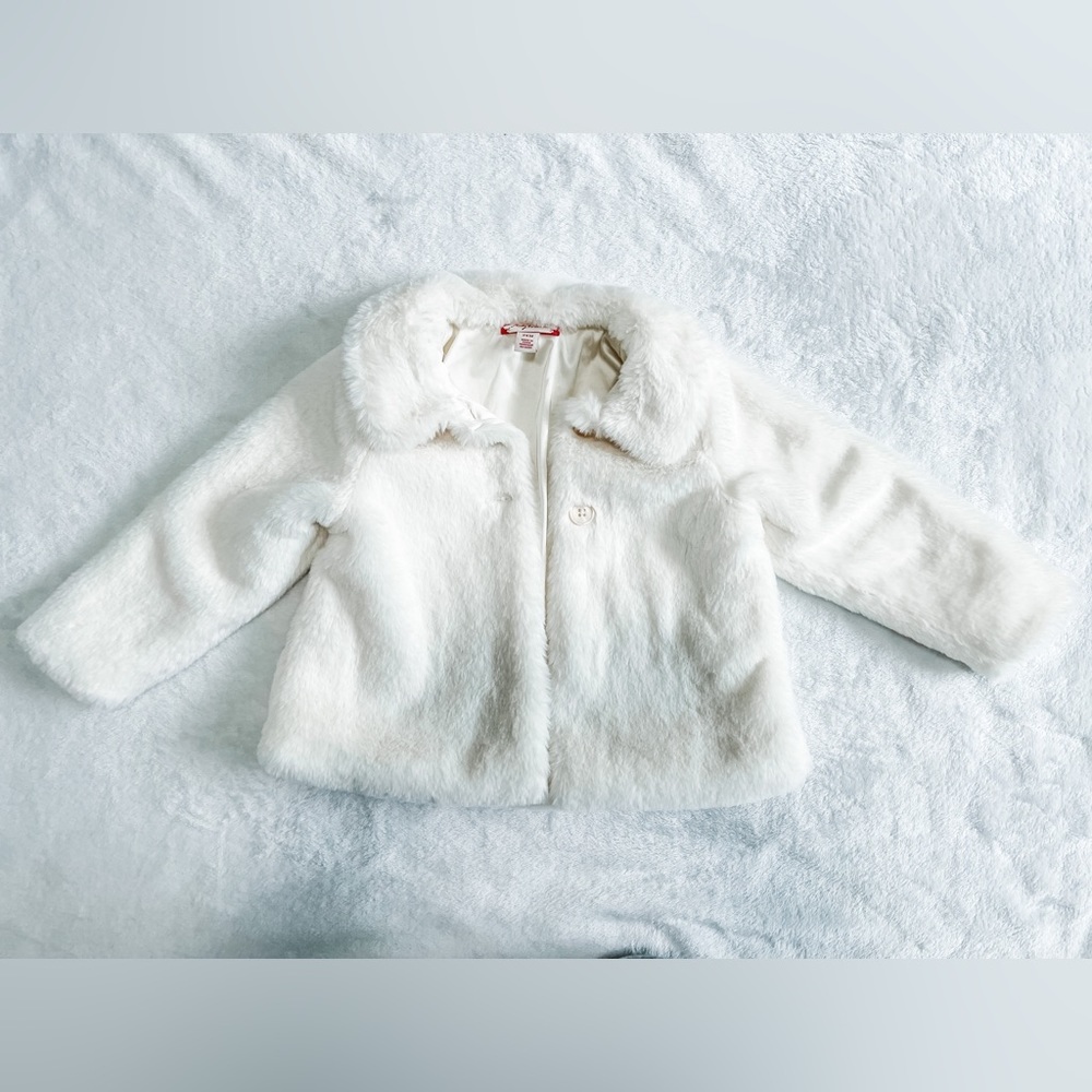 Ruby & Blooms Toddler Faux Fur Coat